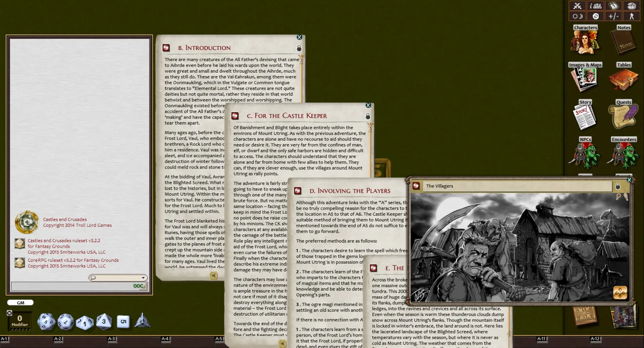 Fantasy Grounds - A6 Of Banishment & Blight (Castles and Crusades) Screenshot 2