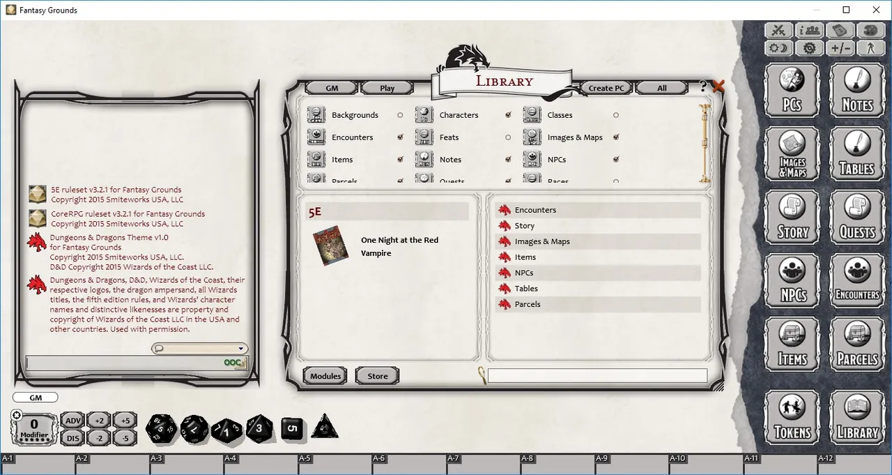 Fantasy Grounds - One Night at the Red Vampire (5E) Screenshot 3