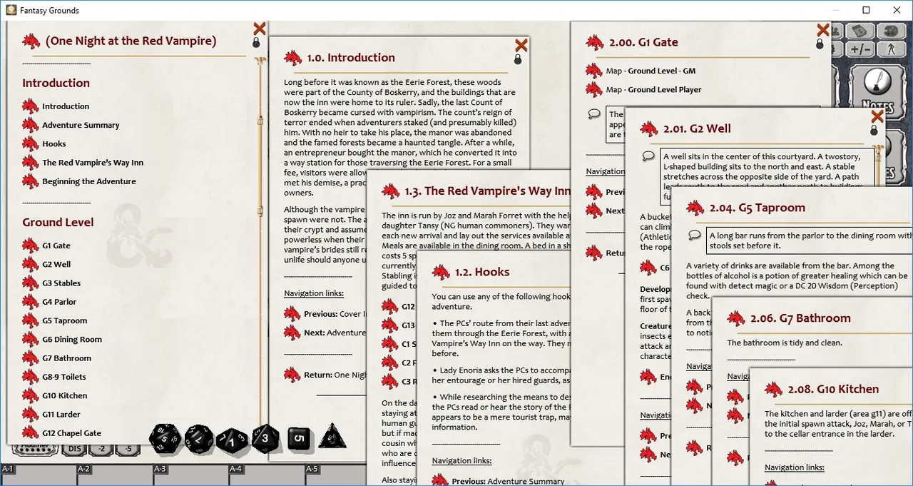 Fantasy Grounds - One Night at the Red Vampire (5E) Screenshot 1