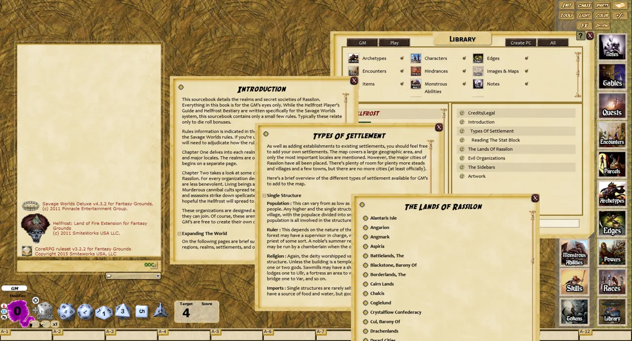 Fantasy Grounds - Hellfrost Gazetteer (Savage Worlds) Screenshot 1