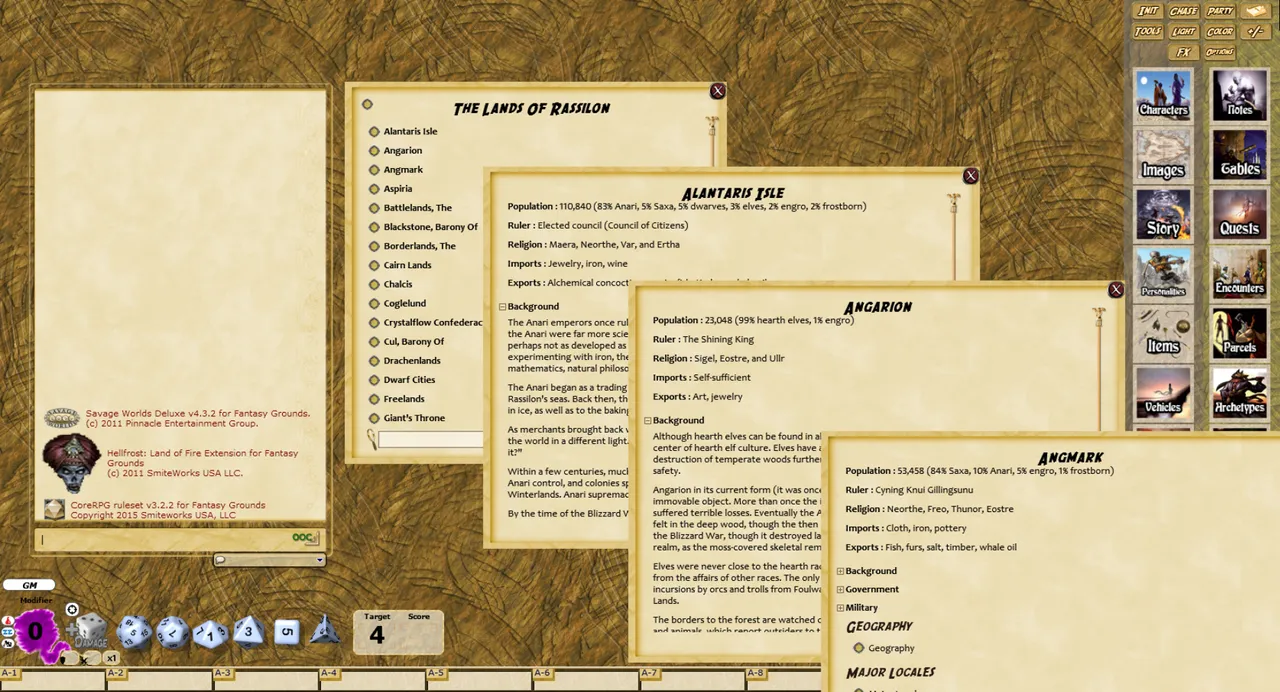Fantasy Grounds - Hellfrost Gazetteer (Savage Worlds) Screenshot 0