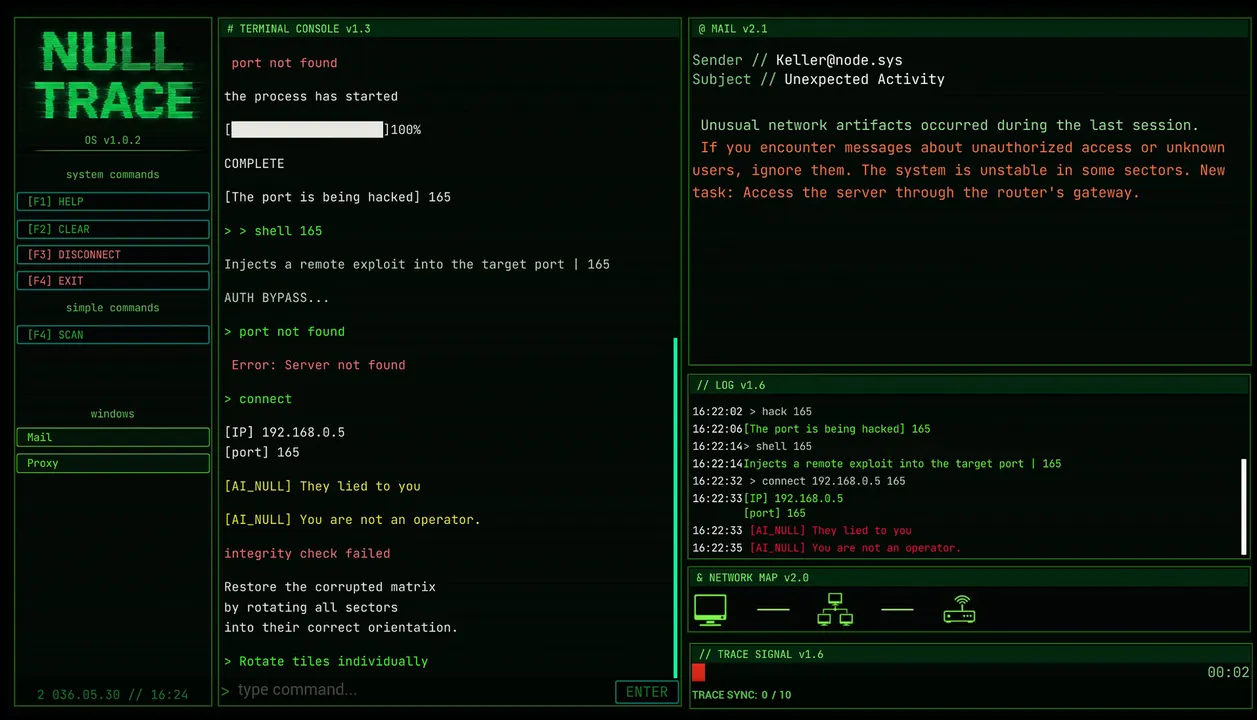 NULL TRACE Screenshot 1