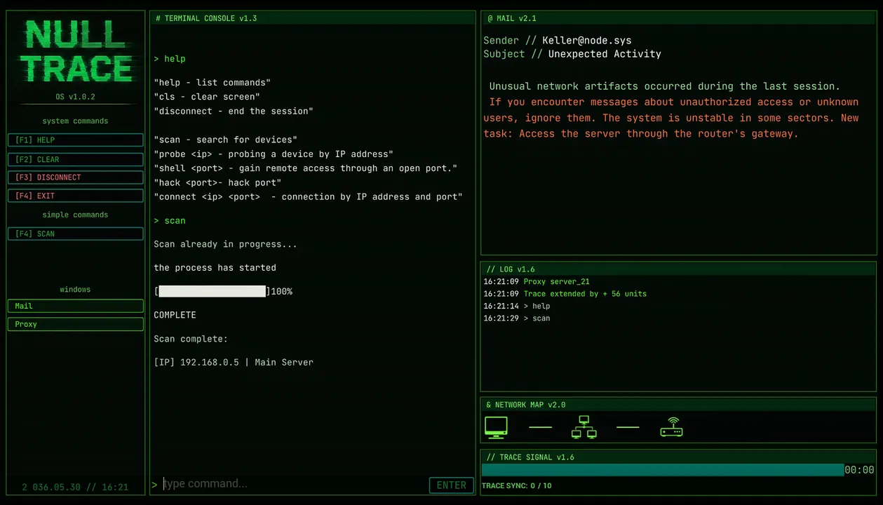 NULL TRACE Screenshot 2