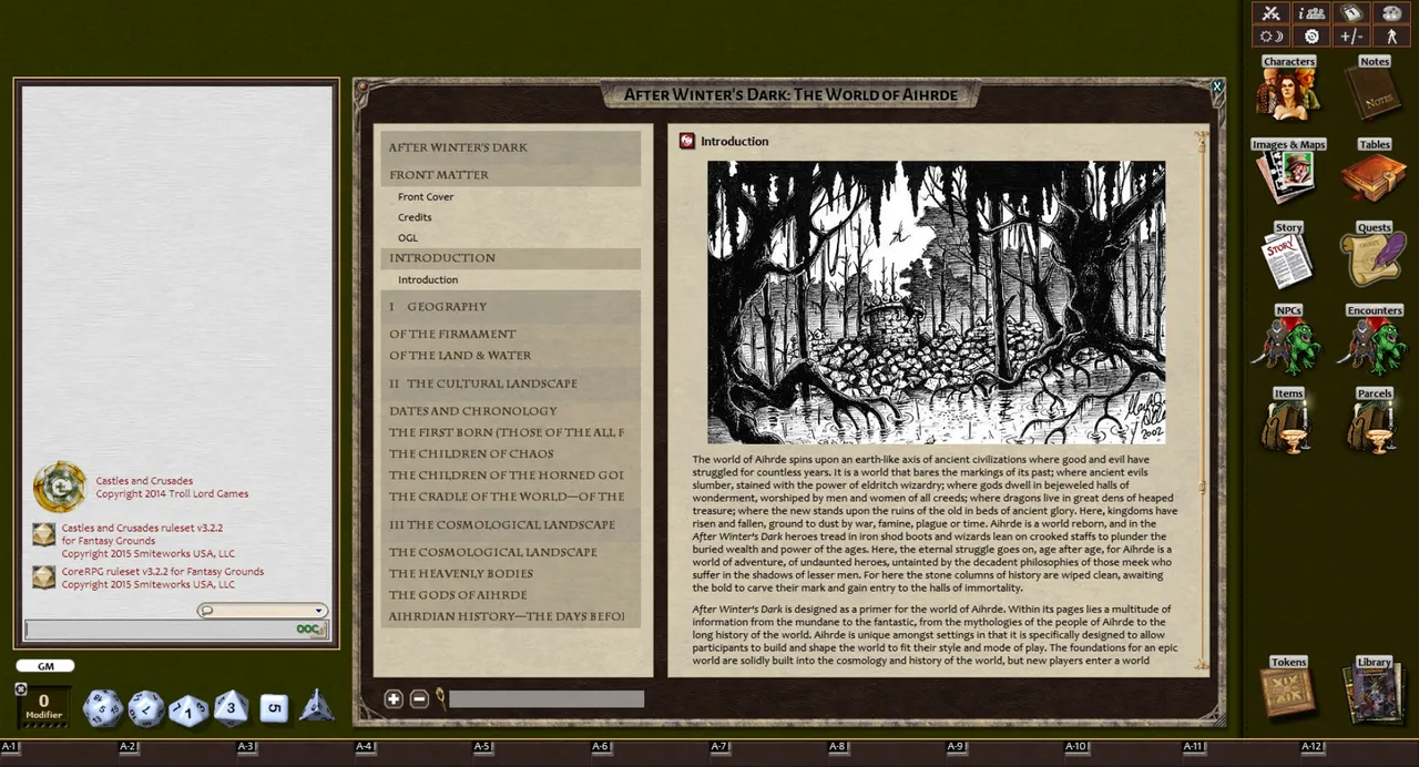 Fantasy Grounds - CS1 After Winter's Dark: Aihrde Setting (Castles & Crusades) Screenshot 1