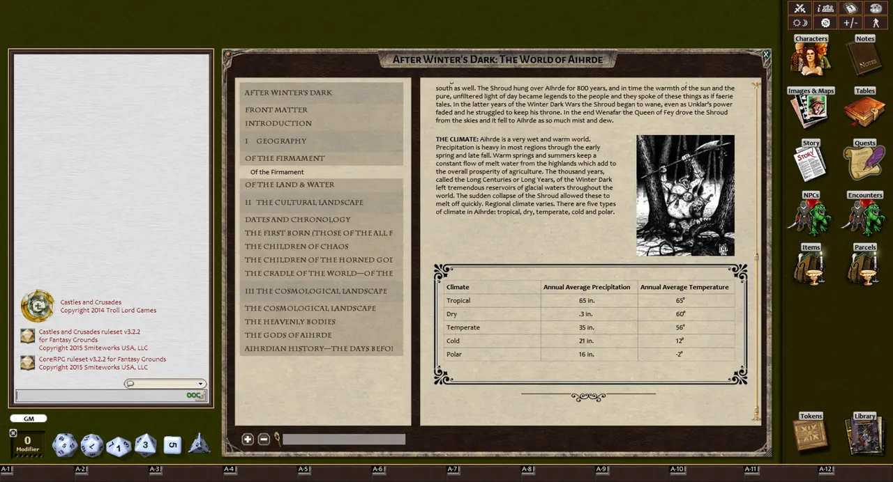 Fantasy Grounds - CS1 After Winter's Dark: Aihrde Setting (Castles & Crusades) Screenshot 2