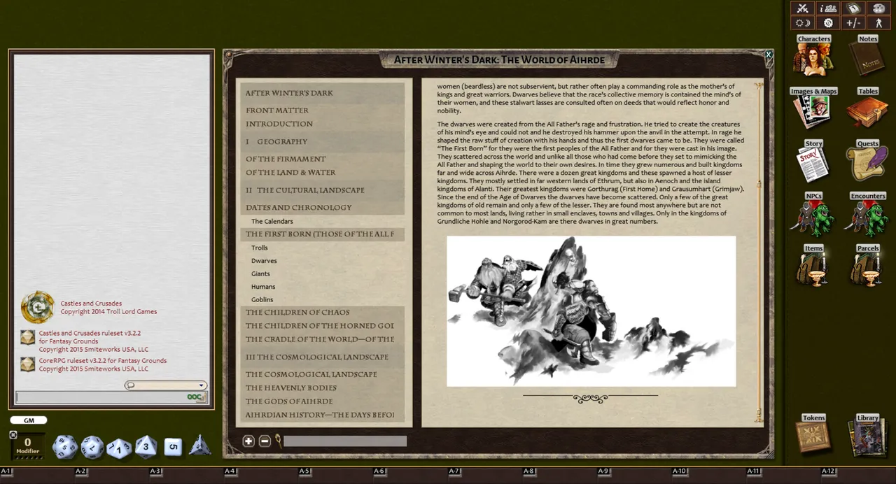 Fantasy Grounds - CS1 After Winter's Dark: Aihrde Setting (Castles & Crusades) Screenshot 3