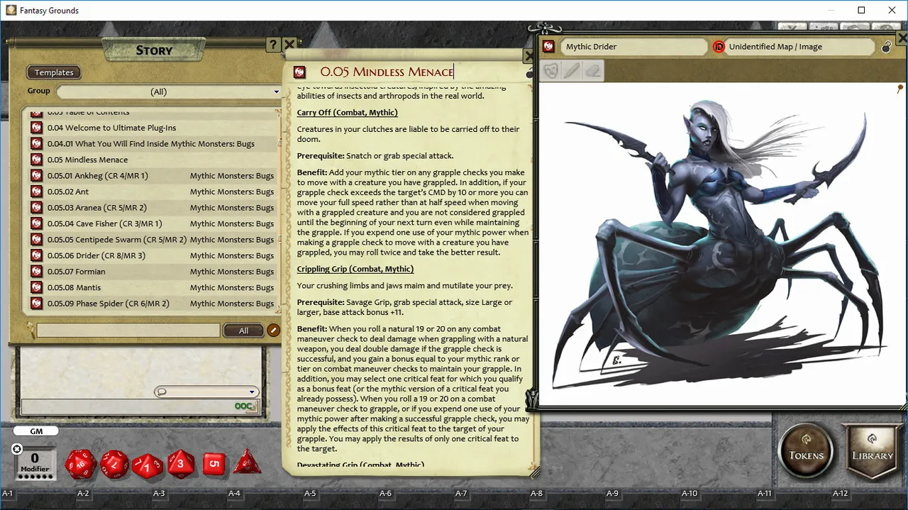 Fantasy Grounds - Mythic Monsters #26: Bugs (PFRPG) Screenshot 2