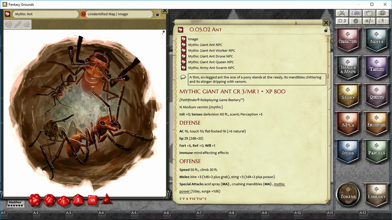 Fantasy Grounds - Mythic Monsters #26: Bugs (PFRPG) Screenshot 0