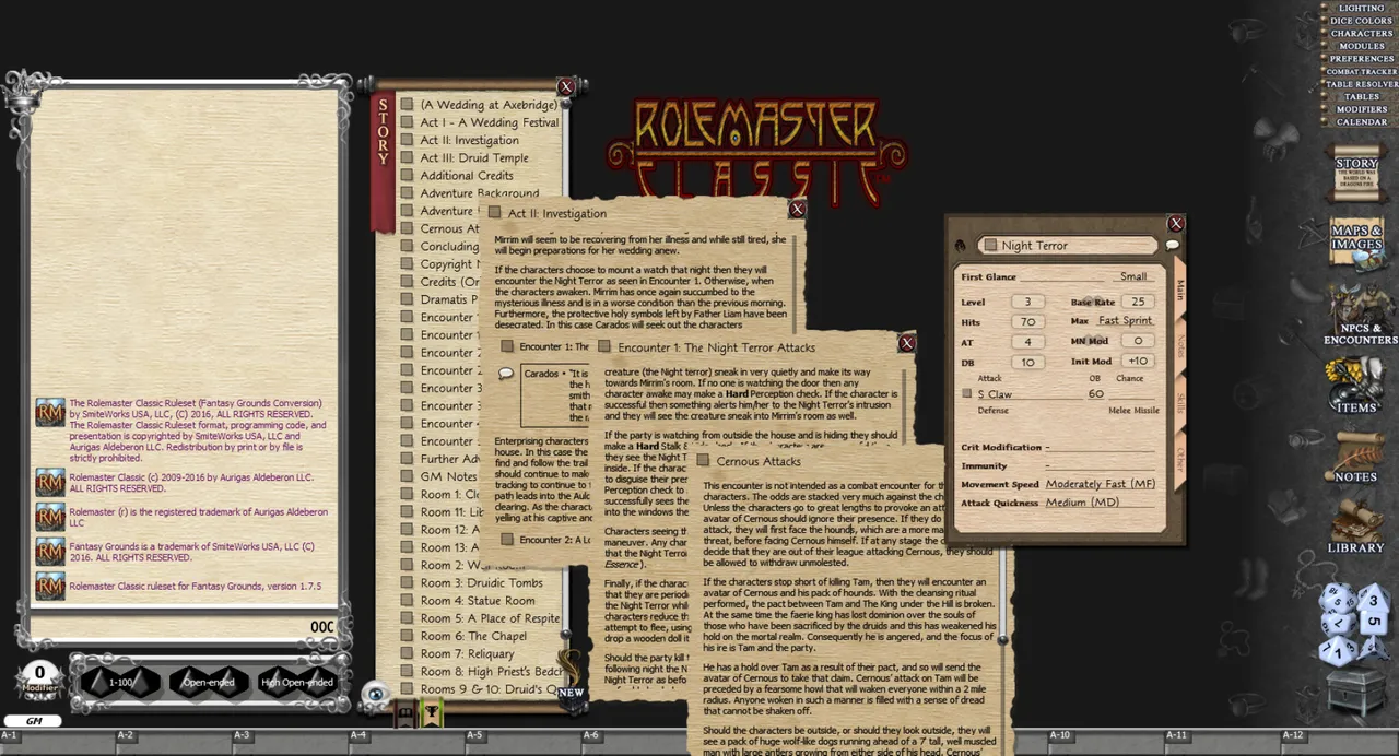 Fantasy Grounds - A Wedding at Axebridge (RMC) Screenshot 0