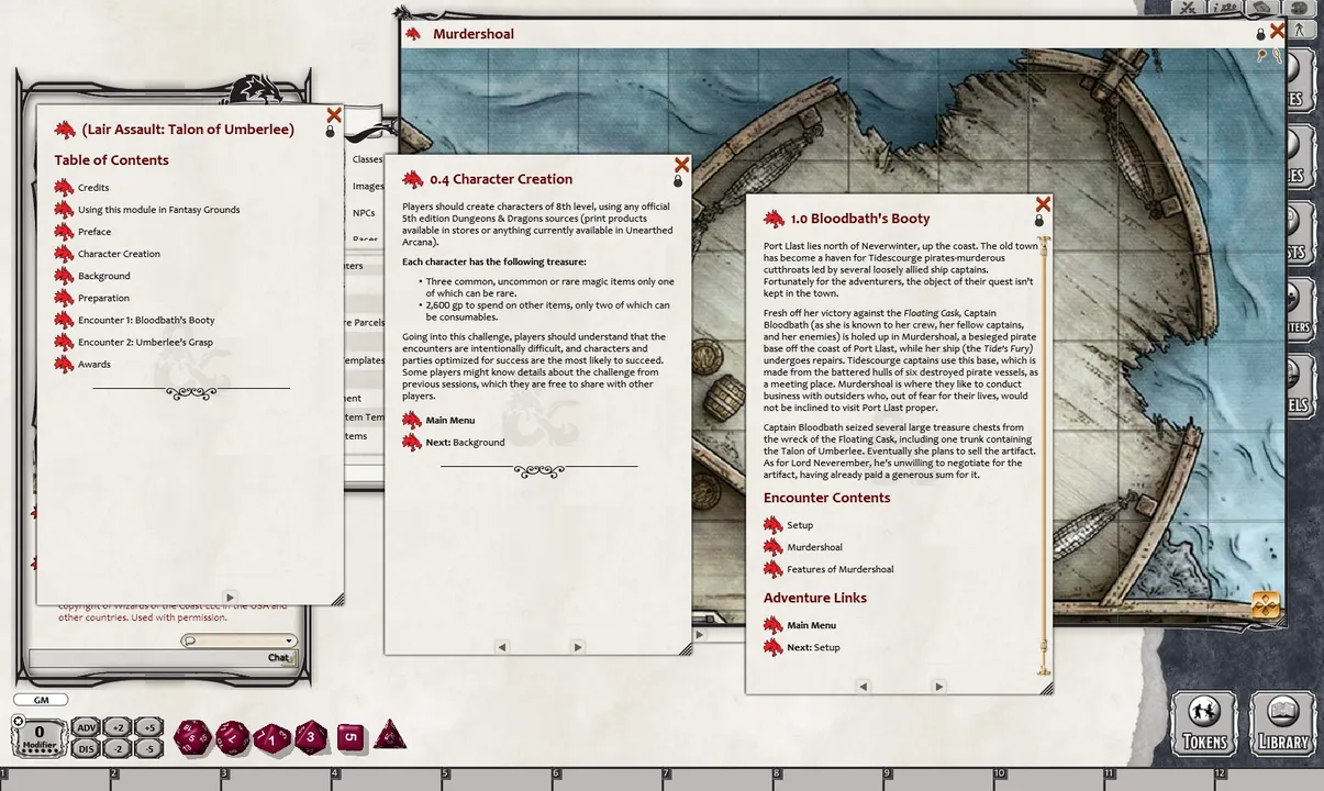 Fantasy Grounds - D&D Lair Assault: Talon of Umberlee Screenshot 0
