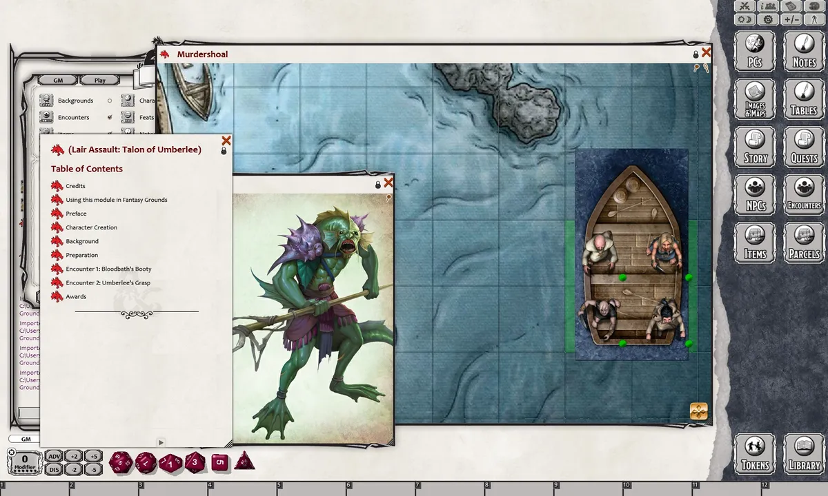 Fantasy Grounds - D&D Lair Assault: Talon of Umberlee Screenshot 3
