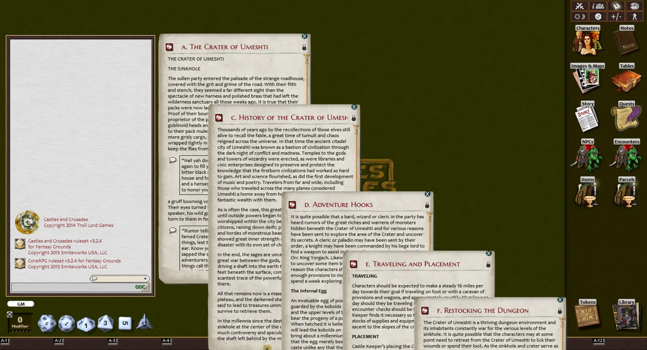Fantasy Grounds - DB2 Crater of Umeshti (Castles & Crusades) Screenshot 2
