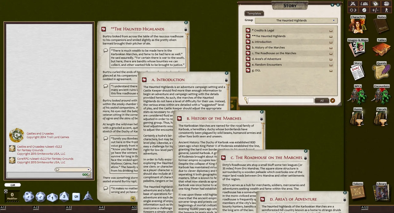 Fantasy Grounds - DB1 The Haunted Highlands (Castles and Crusades) Screenshot 3