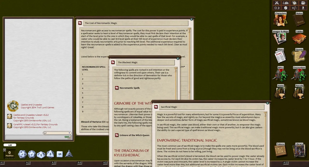 Fantasy Grounds - The Black Libram of Natarus (Castles & Crusades) Screenshot 2