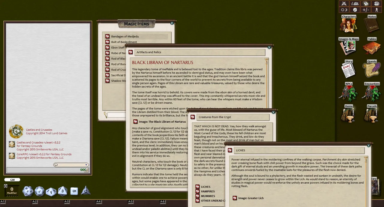 Fantasy Grounds - The Black Libram of Natarus (Castles & Crusades) Screenshot 3