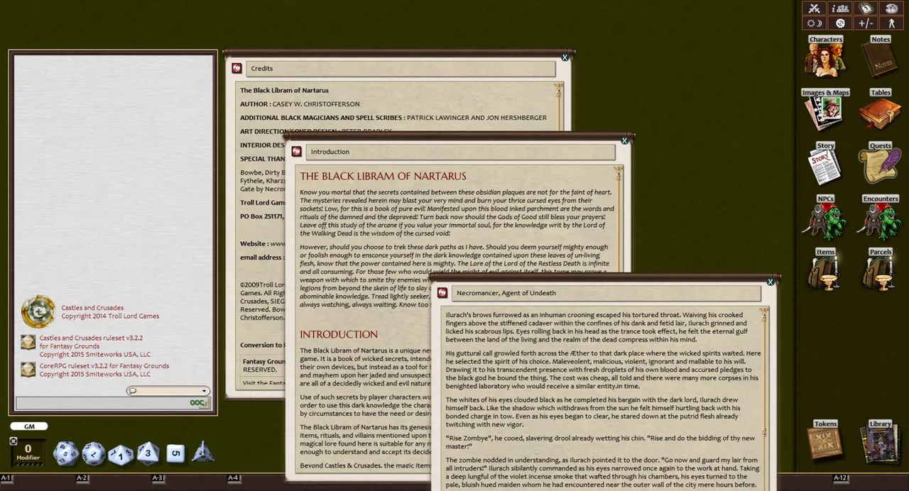 Fantasy Grounds - The Black Libram of Natarus (Castles & Crusades) Screenshot 1