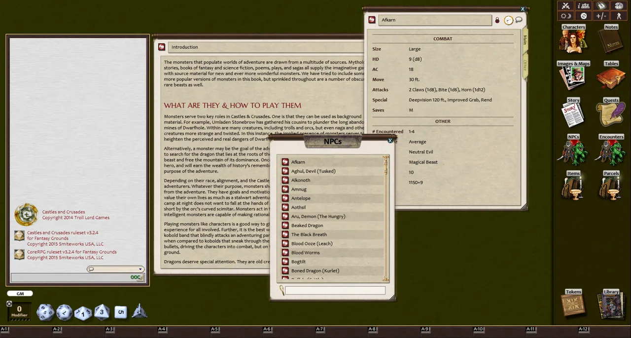 Fantasy Grounds - Monster & Treasure of Airhde (Castles & Crusades) Screenshot 1