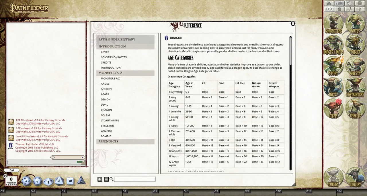Fantasy Grounds - Pathfinder RPG - Bestiary 1 Pack (PFRPG) Screenshot 1