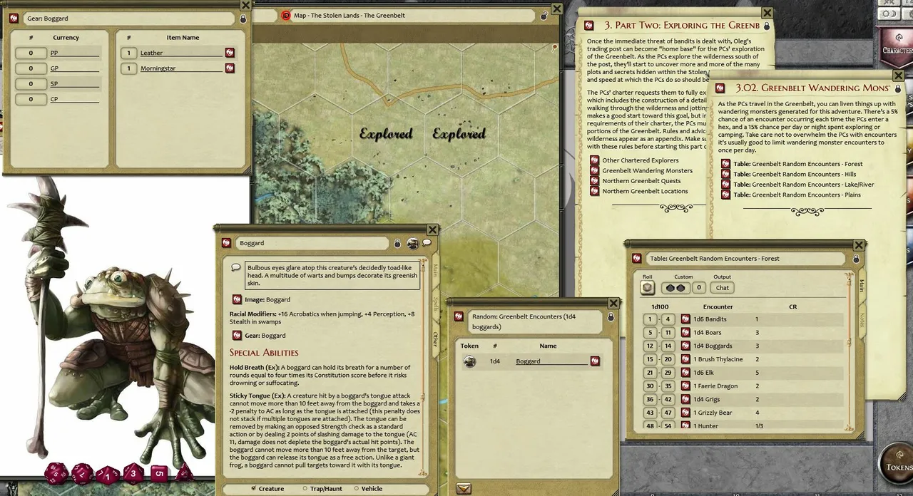 Fantasy Grounds - Pathfinder RPG - Kingmaker AP 1: Stolen Land (PFRPG) Screenshot 2