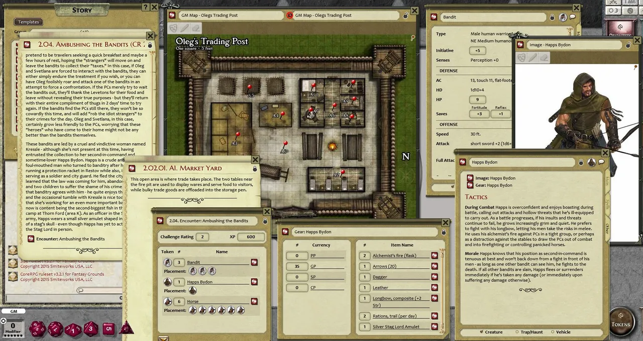 Fantasy Grounds - Pathfinder RPG - Kingmaker AP 1: Stolen Land (PFRPG) Screenshot 0