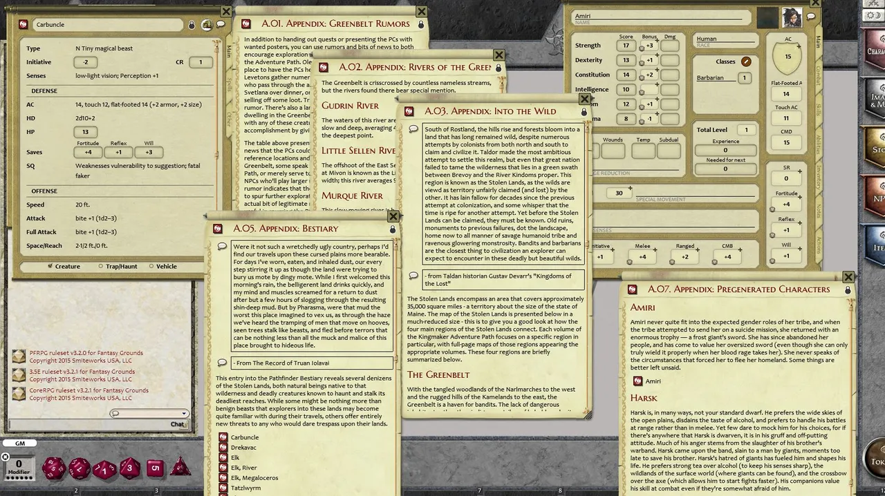 Fantasy Grounds - Pathfinder RPG - Kingmaker AP 1: Stolen Land (PFRPG) Screenshot 3