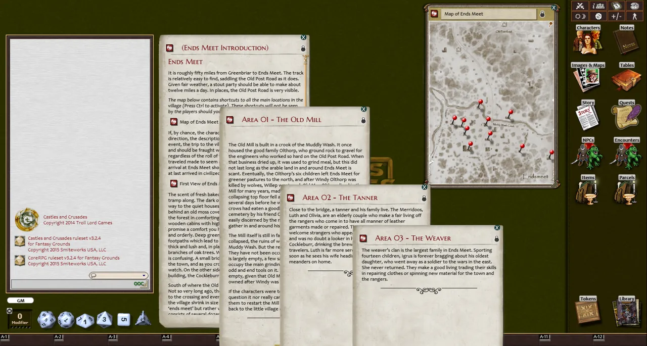 Fantasy Grounds - C1 The Mortality of Green (Castles and Crusades) Screenshot 2