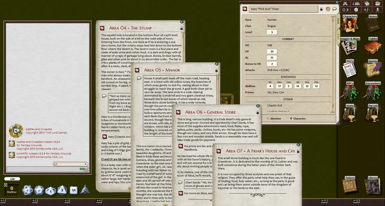 Fantasy Grounds - C1 The Mortality of Green (Castles and Crusades) Screenshot 1