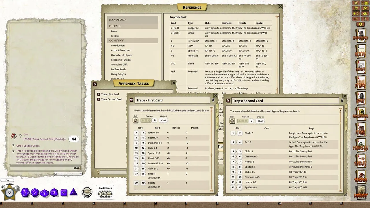 Fantasy Grounds - Perilous Places & Serious Situations (Savage Worlds) Screenshot 7