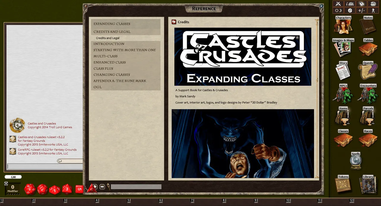 Fantasy Grounds - Expanding Classes (Castles & Crusades) Screenshot 3
