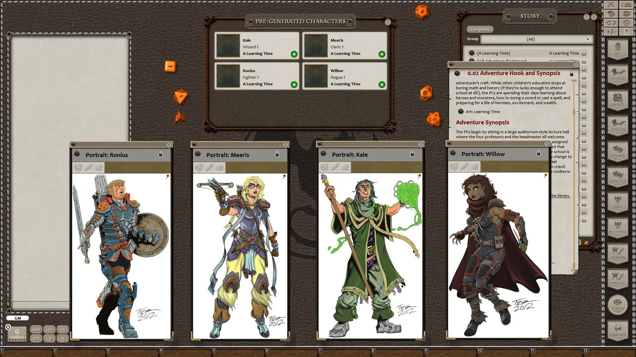 Fantasy Grounds - BASIC01: A Learning Time (5E) Screenshot 1