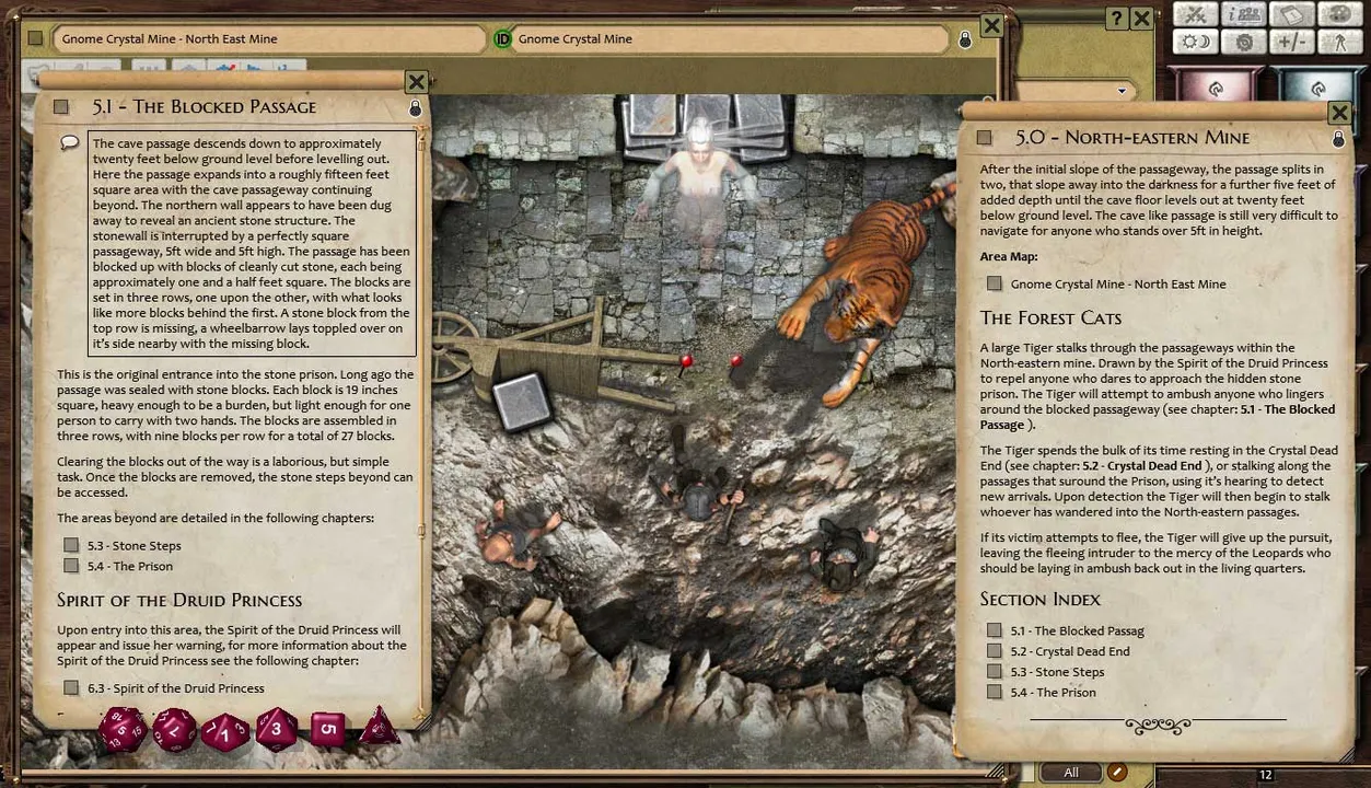 Fantasy Grounds - Compass Point 01: Gnome Crystal Mine (3.5E) Screenshot 2