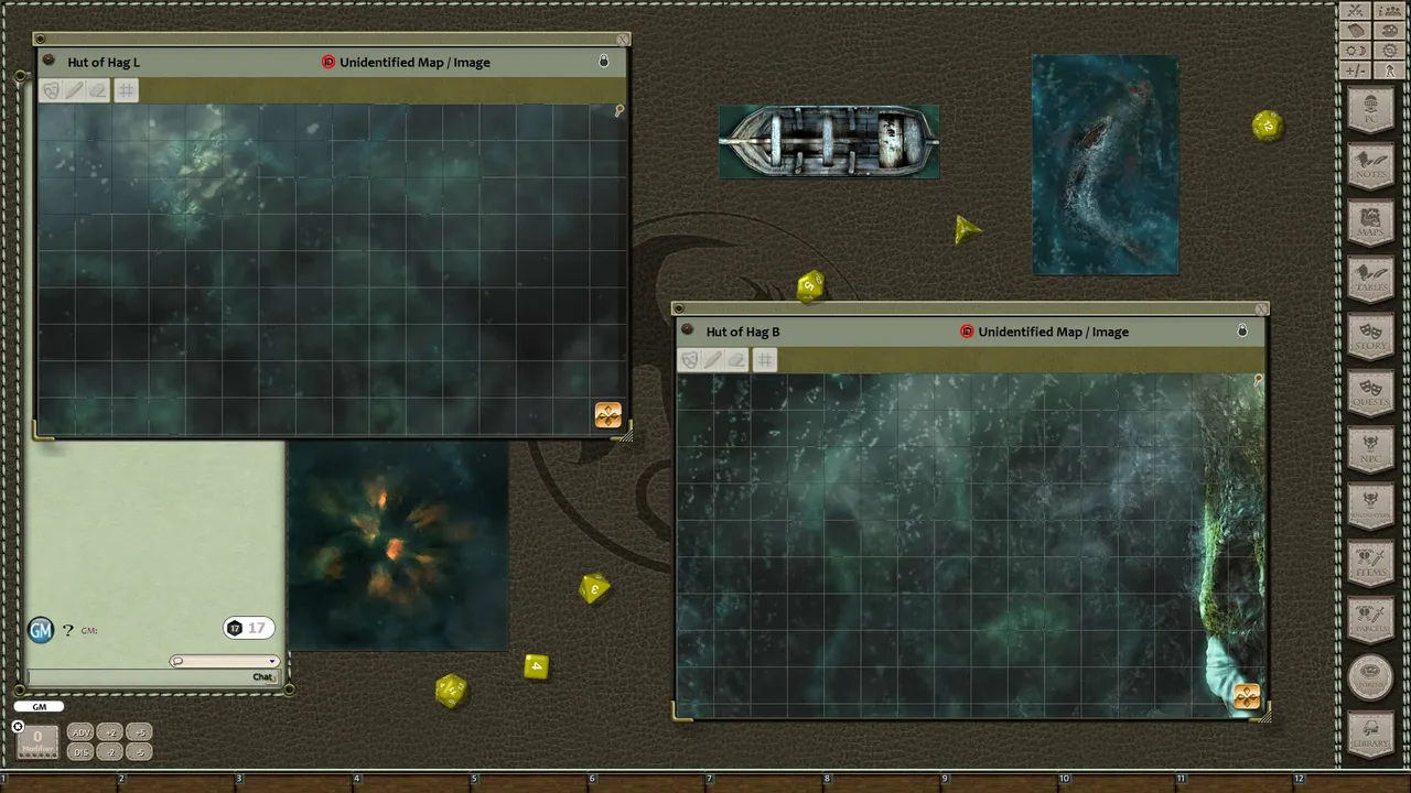 Fantasy Grounds - Black Scroll Games - Hut of Half-Blood Hag (Map Pack) Screenshot 1