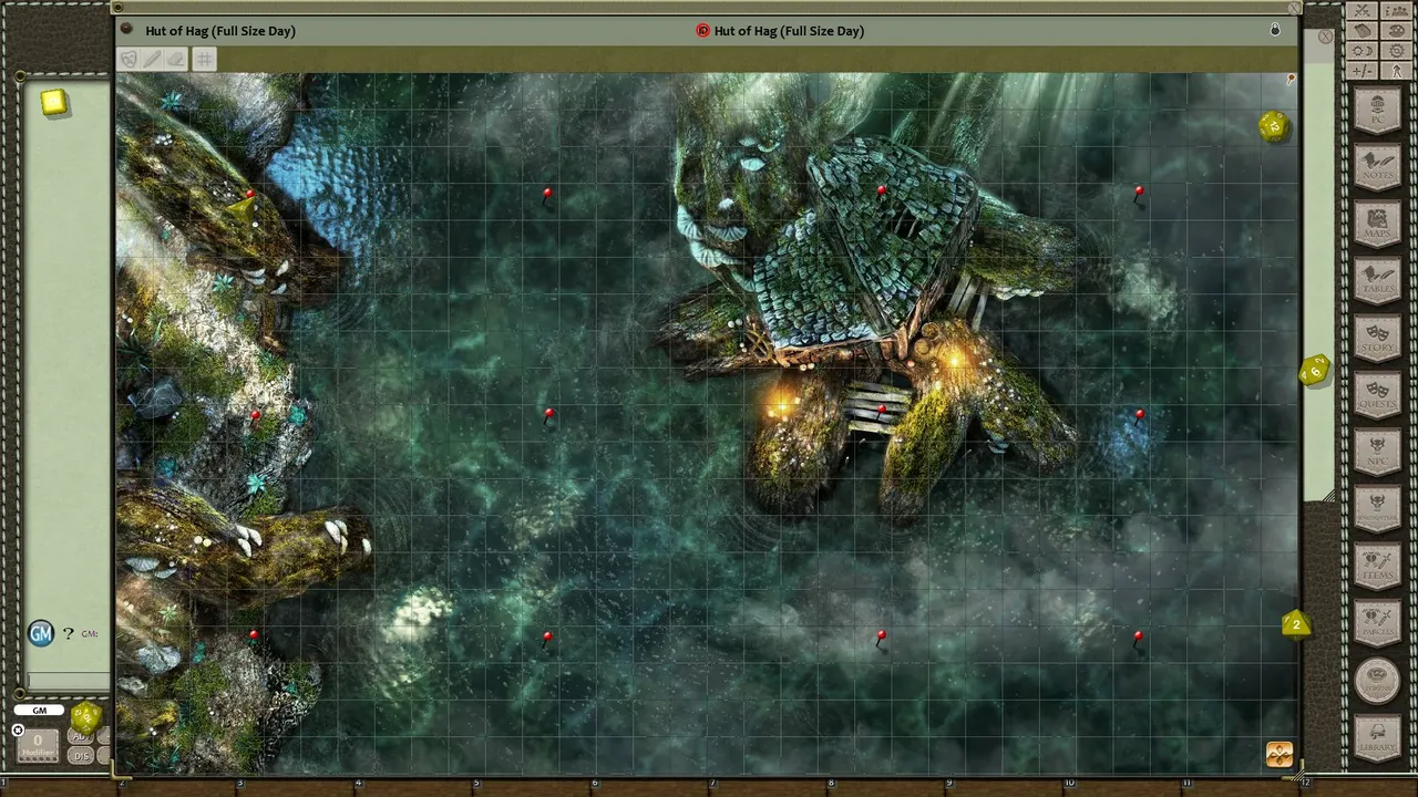 Fantasy Grounds - Black Scroll Games - Hut of Half-Blood Hag (Map Pack) Screenshot 0