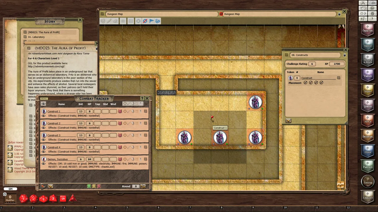 Fantasy Grounds - Mini-Dungeon #023: The Aura of Profit (PFRPG) Screenshot 2