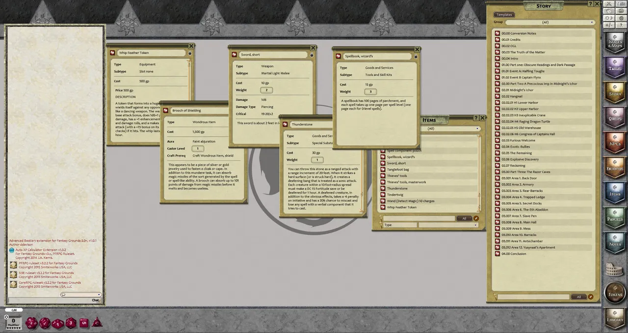 Fantasy Grounds - Return to Freeport Part Three: Storming the Razor Caves (PFRPG) Screenshot 0