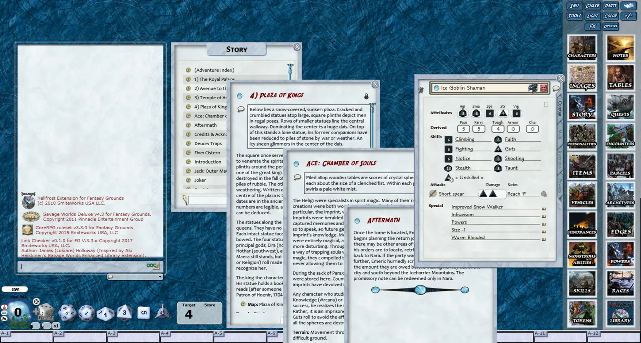Fantasy Grounds - Hellfrost: The Lost City of Paraxis (Savage Worlds) Screenshot 1