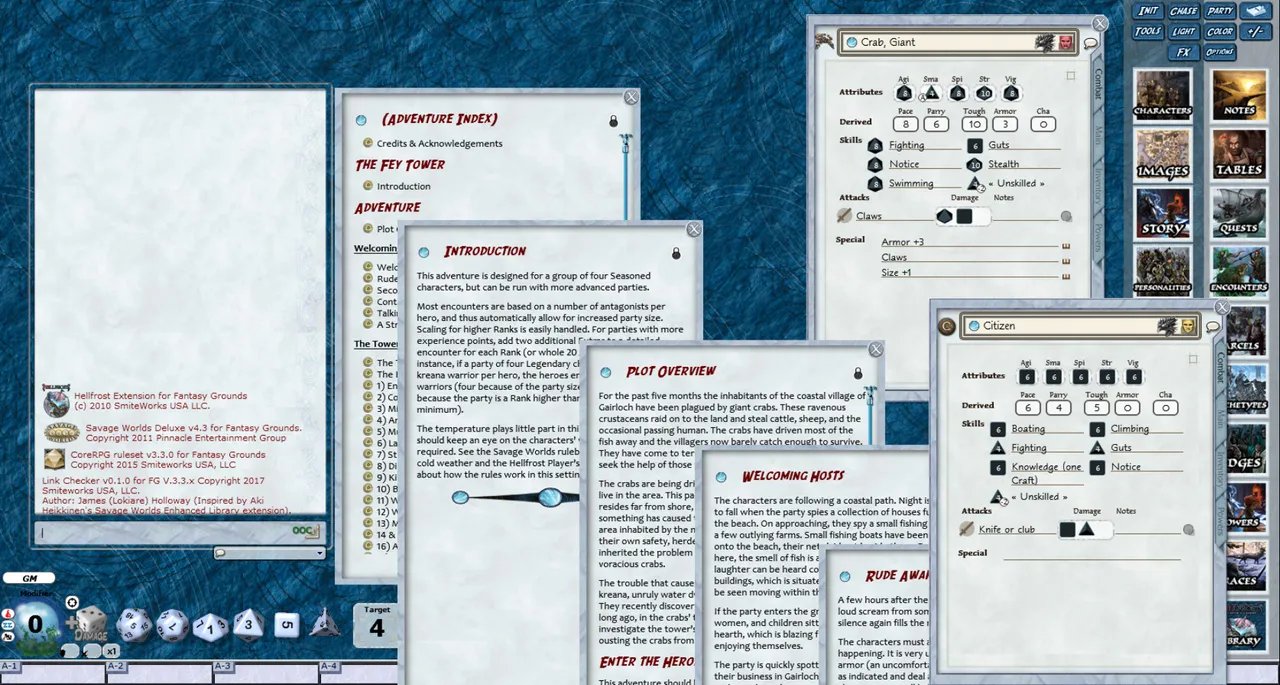 Fantasy Grounds - Hellfrost: The Fey Tower and Deadly Glade (Savage Worlds) Screenshot 0