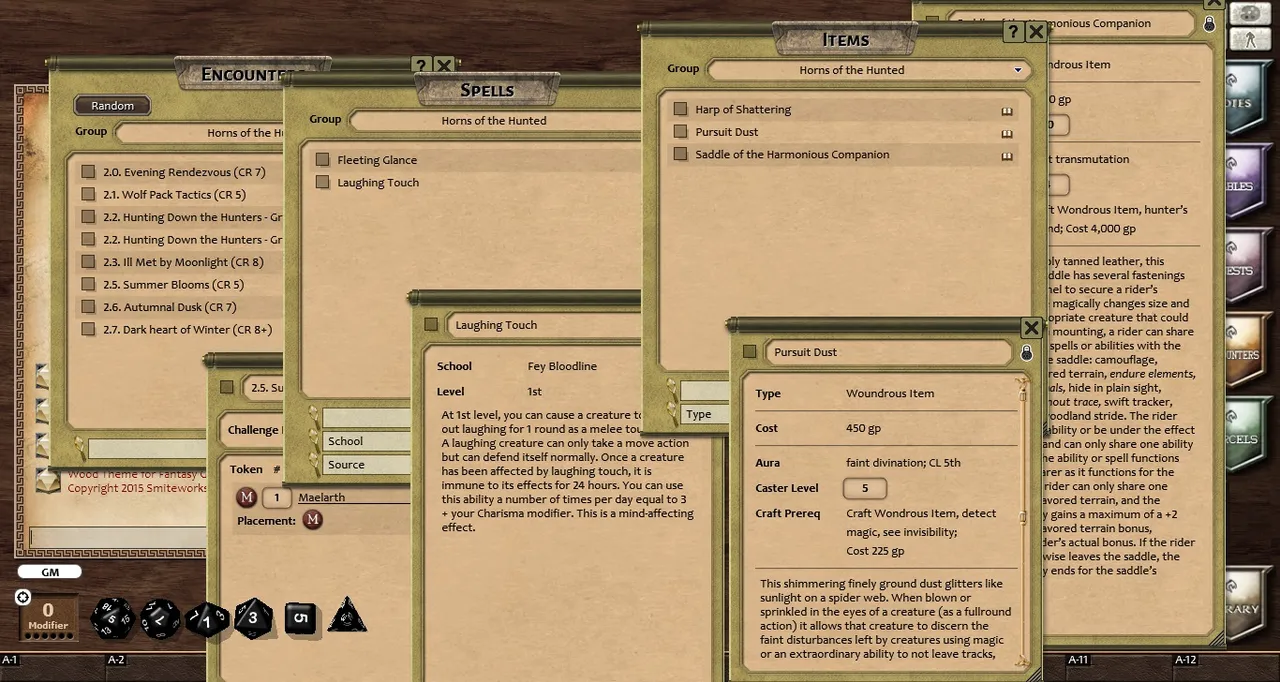 Fantasy Grounds - Horns of the Hunted (PFRPG) Screenshot 3