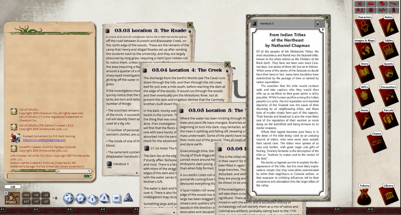 Fantasy Grounds - Blackwater Creek (CoC7E) Screenshot 0