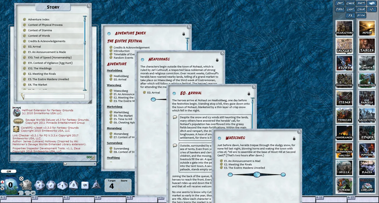Fantasy Grounds - Hellfrost: The Eostre Festival (Savage Worlds) Screenshot 1