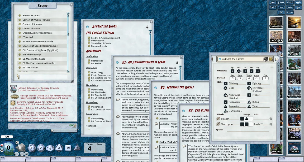 Fantasy Grounds - Hellfrost: The Eostre Festival (Savage Worlds) Screenshot 0