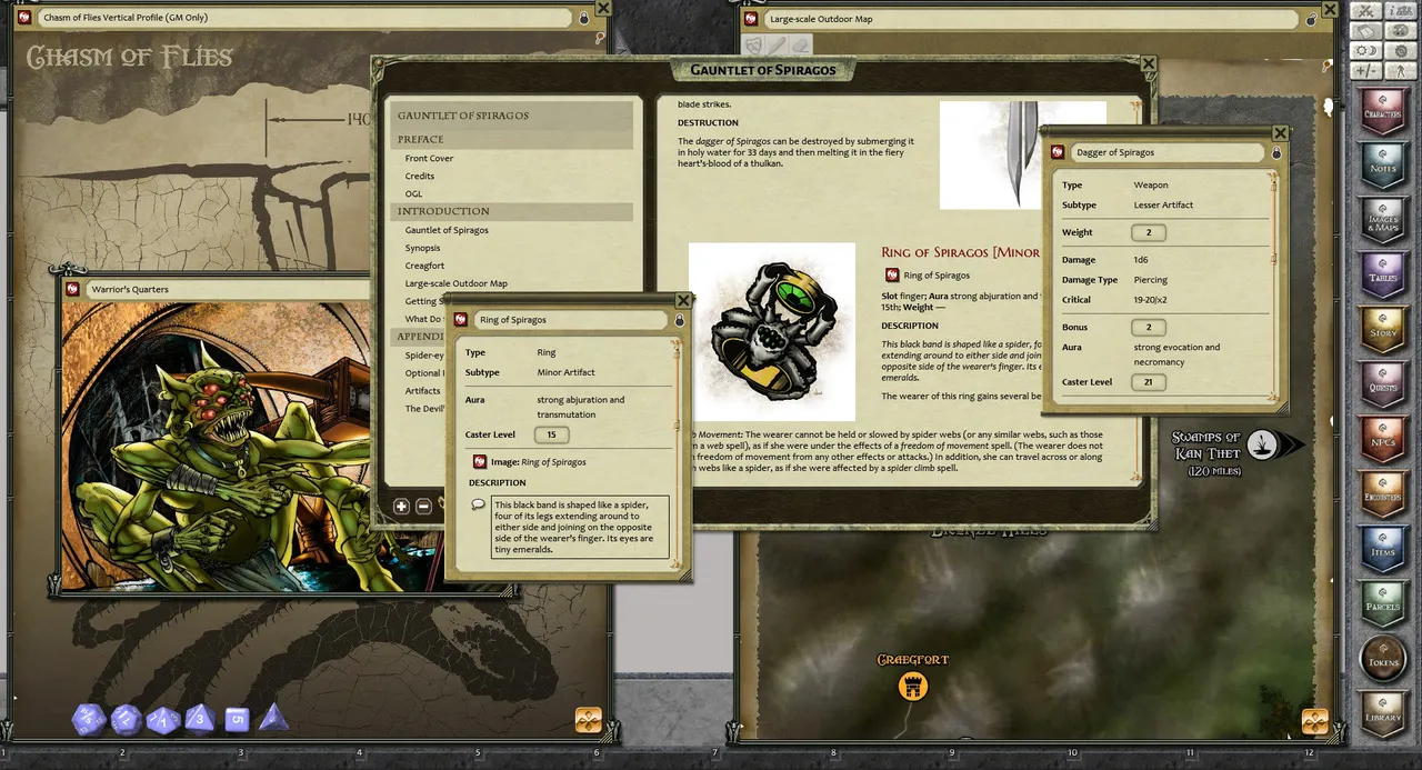 Fantasy Grounds - Gauntlet of Spiragos (PFRPG) Screenshot 4