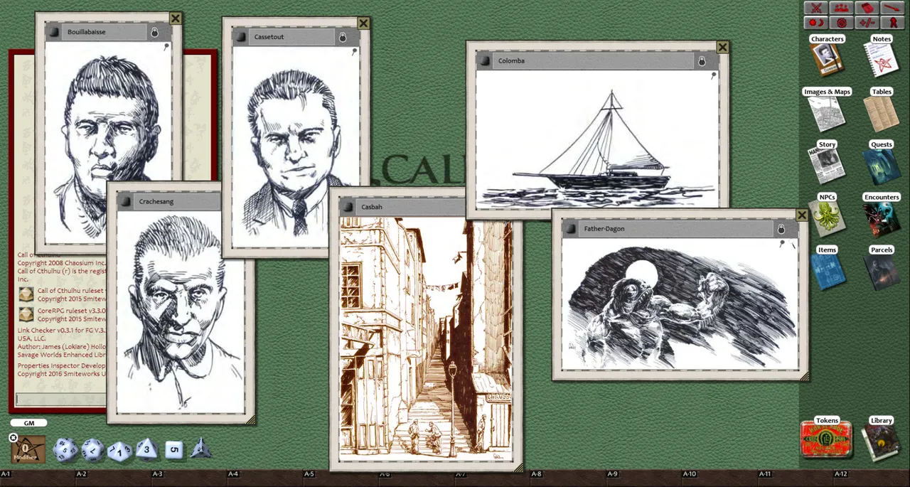 Fantasy Grounds - Secret of Marseille (Call of Cthulhu) Screenshot 0