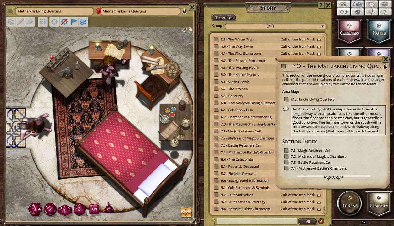 Fantasy Grounds - Compass Point 02 - Cult of the Iron Mask (3.5E) Screenshot 3