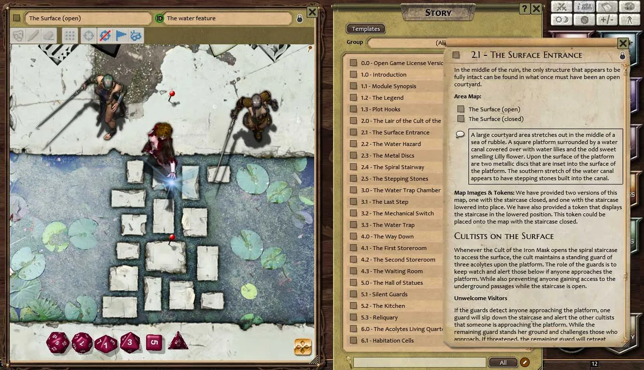 Fantasy Grounds - Compass Point 02 - Cult of the Iron Mask (3.5E) Screenshot 4