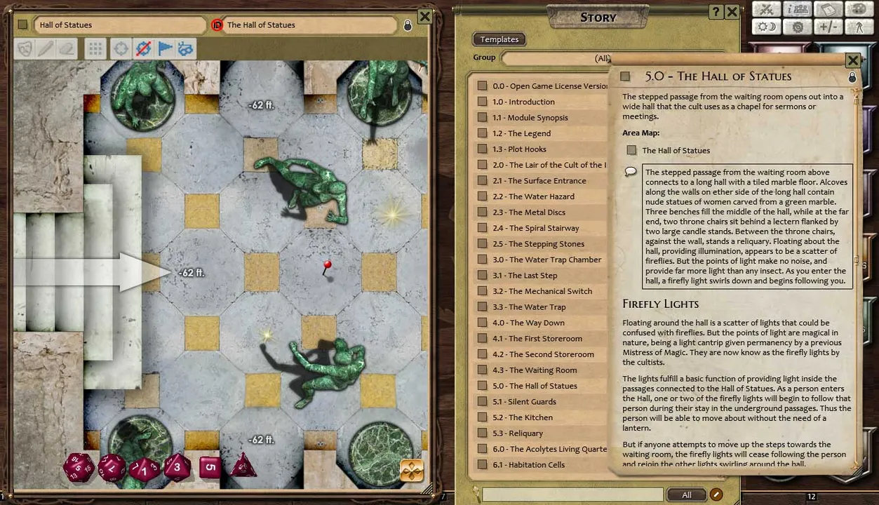 Fantasy Grounds - Compass Point 02 - Cult of the Iron Mask (3.5E) Screenshot 0