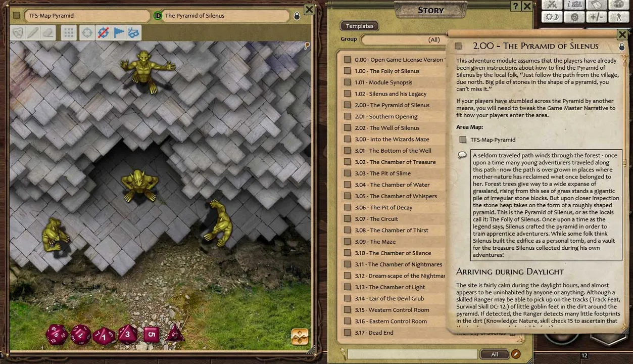 Fantasy Grounds - Compass Point 03 - The Folly of Silenus (3.5E) Screenshot 4