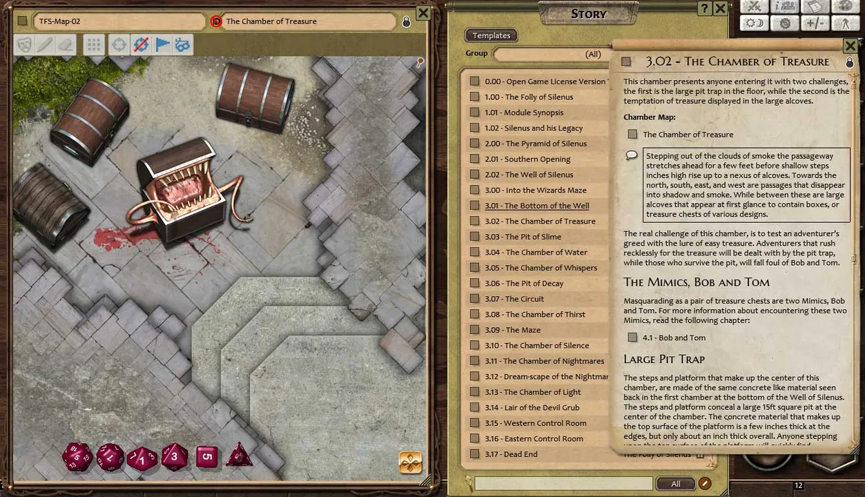 Fantasy Grounds - Compass Point 03 - The Folly of Silenus (3.5E) Screenshot 0