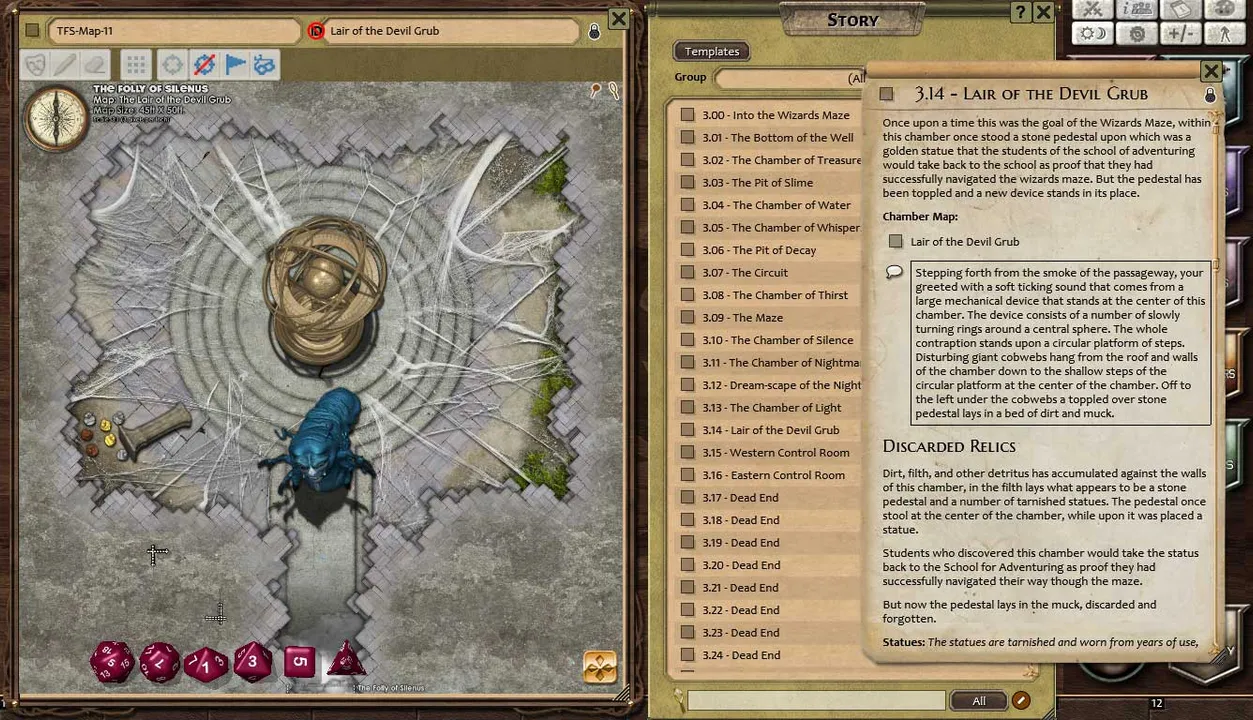Fantasy Grounds - Compass Point 03 - The Folly of Silenus (3.5E) Screenshot 1