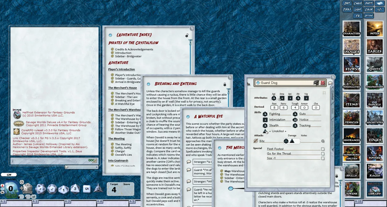 Fantasy Grounds - Hellfrost: Pirates of the Crystal Flow (Savage Worlds) Screenshot 1